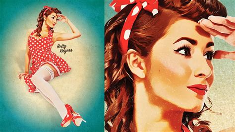 How To Create A Retro Pin Up Poster In Photoshop Learn Photoshop