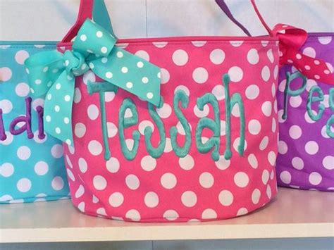 Help the easter bunny navigate his way through your home with one of our monogrammed easter baskets! Monogrammed Personalized Easter Basket - Polka Dot Chevron ...
