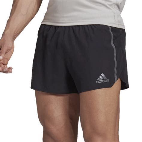 Adidas Saturday Speed Split Mens Running Short Blackgrey Six The