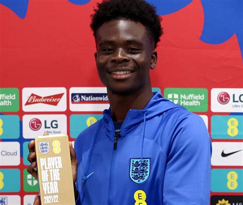 Bukayo Saka Named England Mens Player Of The Year
