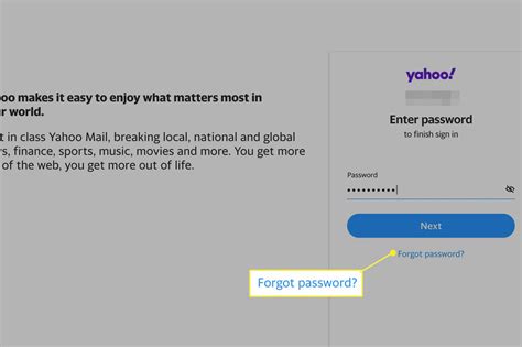 how to reset your yahoo mail password