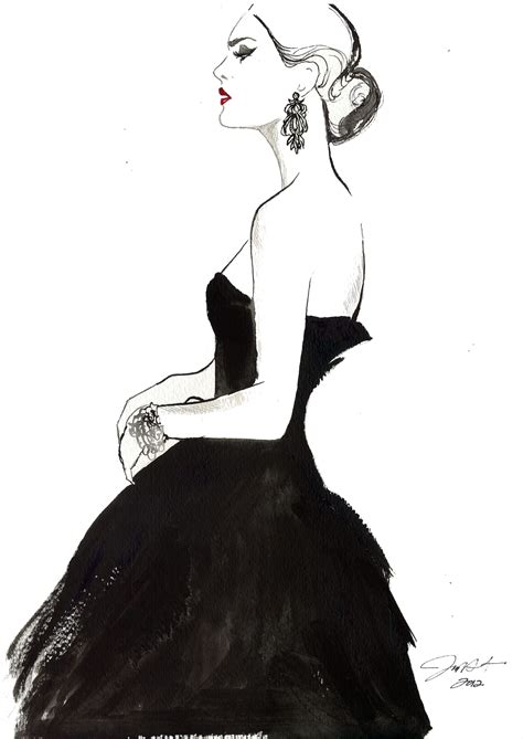 Vintage Glamour By Jessica Durrant Watercolor Fashion Illustration