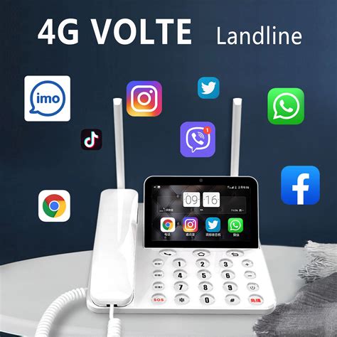 Smart Wireless Landline Phone 4g Lte Android Os P1 Internation Language