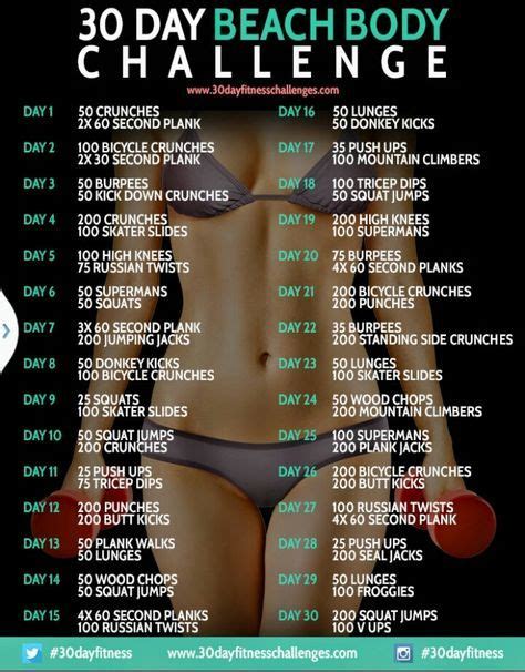 33 Trendy Fitness Body Beach 30 Day Workout Challenge 30 Day Beach