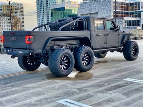 2020 Jeep Gladiator 6x6 Super Villain Is A Sinister 140000 Monster