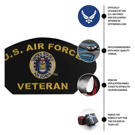 Officially Licensed United States Air Force Veteran Patch