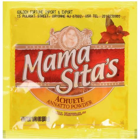 Mama Sitas 10g Annatto Powder Filipino Achuete Cornstarch Mix