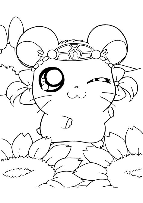 Coloring Page Hamtaro Coloring Pages 144