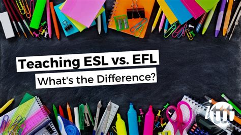 Teaching Esl Vs Efl Whats The Difference Ittt Tefl Blog Youtube