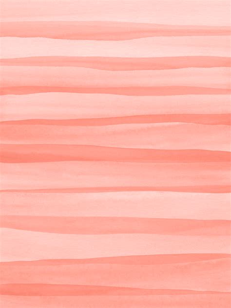 Peach Watercolor Lines Pattern Art Print By Blue Sky Whimsy X Small