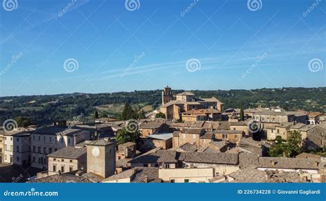 Panoramic Aerial View Of Orvieto Medieval Town From A Flying Drone