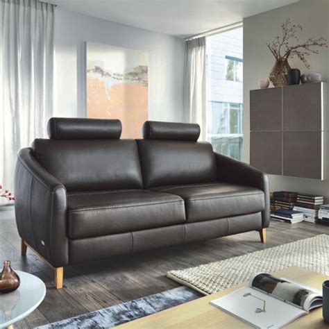 Cast aluminum base in textured graphite finish. Sofa Linea z funkcją spania