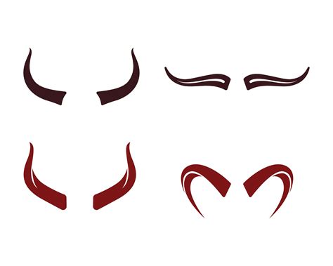 Devil Horn Vector Icon Design Illustration Template 626683 Vector Art