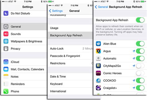 Background app refresh is a feature of both ios and android that allows apps to update their content from the internet, even while you're not using them. How to Disable Background App Refresh in iOS 7 | MacTrast