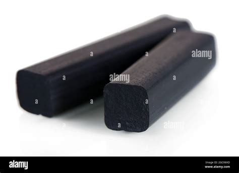 Black Drawing Charcoals Isolated On White Stock Photo Alamy