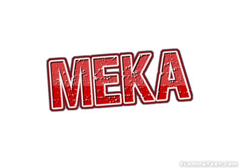 Meka Logo Herramienta De Diseño De Nombres Gratis De Flaming Text