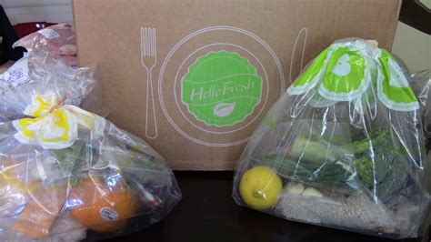 Hellofresh Food Delivery Subscription Unboxing Youtube