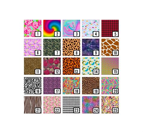 Printed Vinyl And Htv Pattern Vinyl Sheets 12 X 12 For Your Etsy