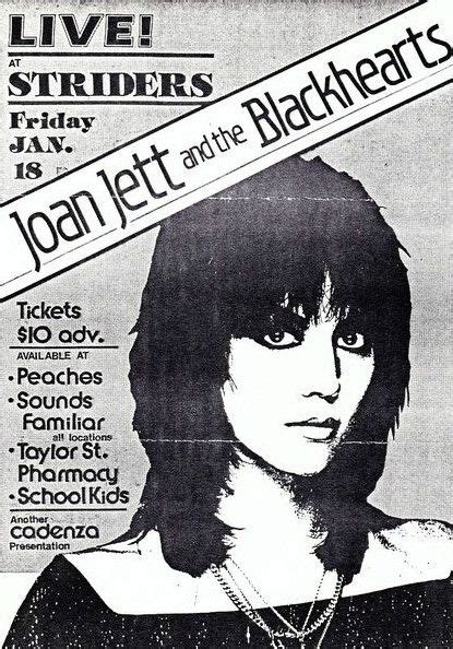 Joan Jett And The Blackhearts Concert Poster Fromthewaybackmachine