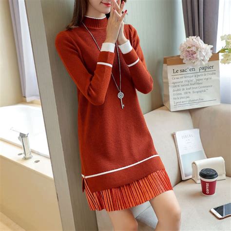 Long Pullover Sweater 2018 Autumn Winter Fashion Women Knitted Sweater