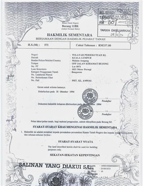 Types Of Land Title In Malaysia
