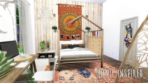The Sims 4 Hippie Room Build Youtube