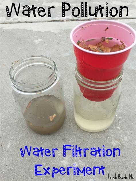 Water Filtration Experiment Science Experiments Kids Water