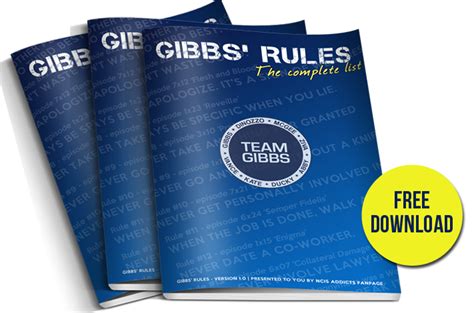 Printable Gibbs Rules Complete List