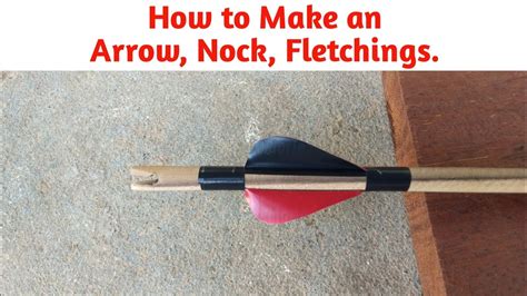 How To Make An Arrow Nock Fletchings Youtube