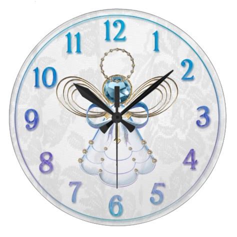 Angels Watch Over Me Wall Clocks