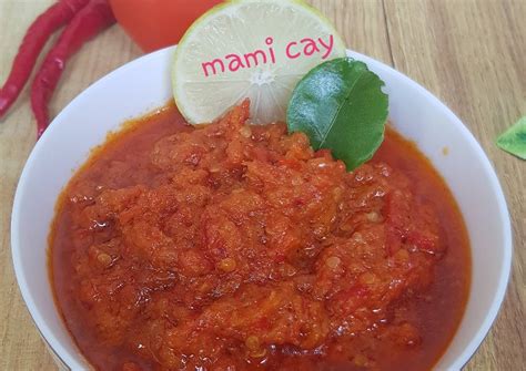 It looks like a mini green round eggplant Resep Sambal Tomat Terasi 🌶🌶 oleh Mami Cay - Cookpad