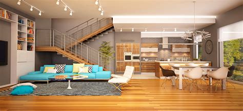 Picture Living Room Staircase 3d Graphics Interior Sofa Design