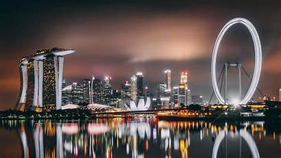 Singapore Night Backiee Landscape Wallpapers