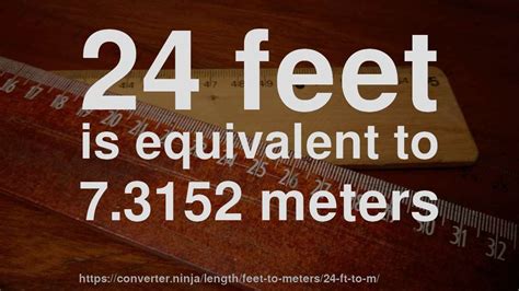 24 Ft To M How Long Is 24 Feet In Meters Convert