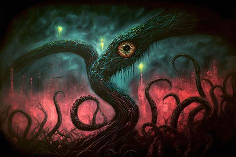 lovecraftian monster by weirddarkness on deviantart