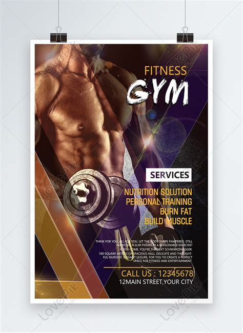 Fitness Gym Poster Template Imagepicture Free Download 450000931