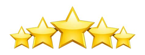 5 Star Rating 3d Transparent Png Png Play