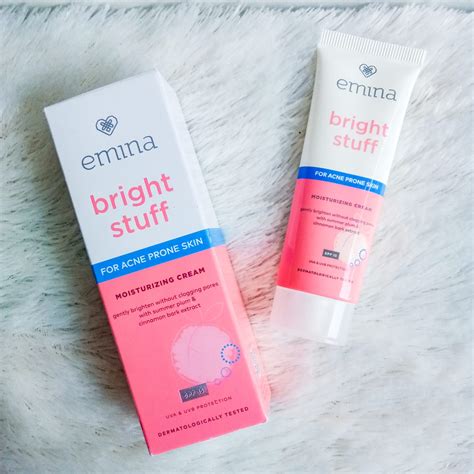 Emina Bright stuff moisturizing cream for acne prone skin 20ml | Lazada