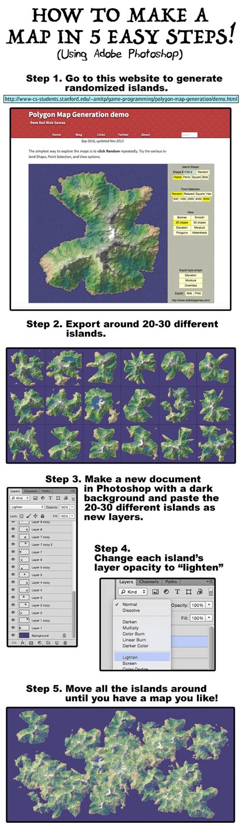 How To Make A Map In 5 Easy Steps Make A Map Easy Step Drawing Tutorial