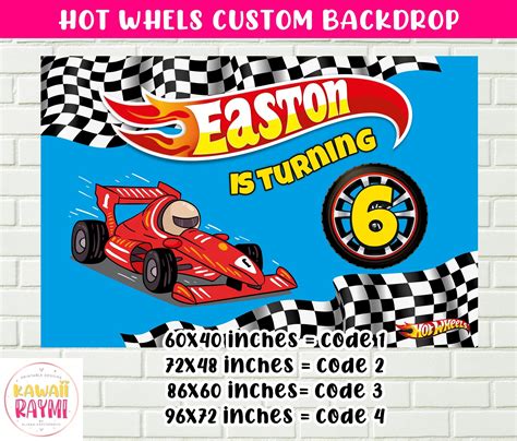 Custom Backdrop Best Resolution Banner Printing Photo Lab Hot Wheels Digital Files Printed