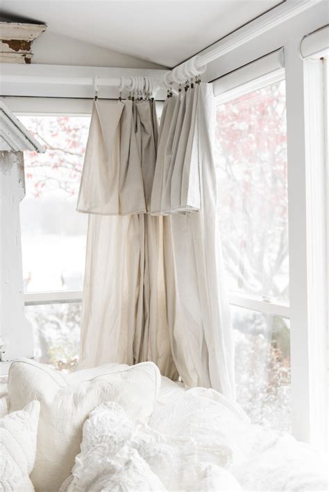 Diy Drop Cloth Curtains In The Sunroom Liz Marie Blog