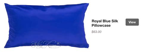 Royal Blue Silk Pillow Cases