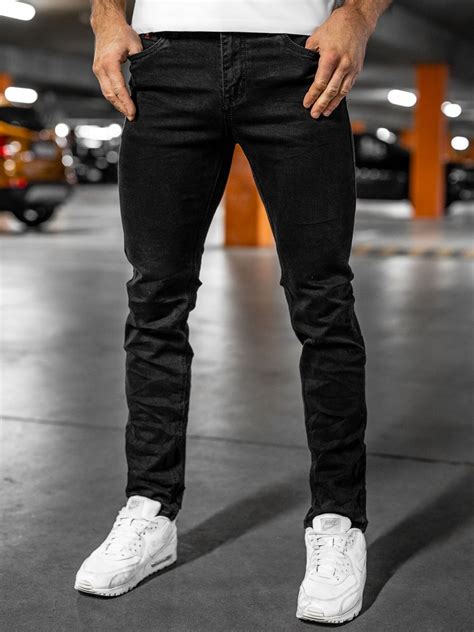 Pantalón Denim Regular Fit Para Hombre Color Negro Denley K8859