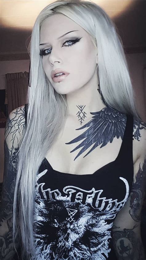 pin by broncobilly ob1 on ida morbida ida modilba tattoo artist and model goth beauty blonde