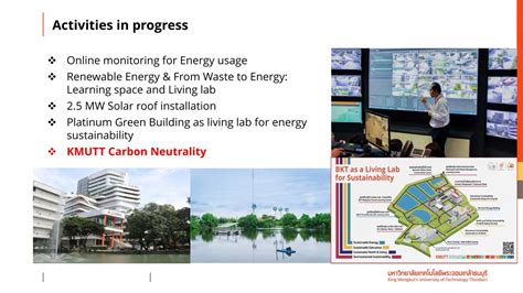 Kmutt Carbon Neutrality In Compliance With Governmental Policies