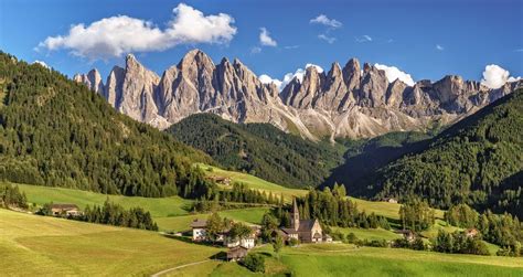 Dolomite Alps Alpine Forest South Tyrol Photo Site Tree Wallpaper