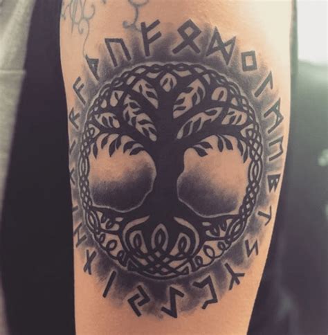 Top 20 Yggdrasil Tattoo Designs Symbolism And Mythology