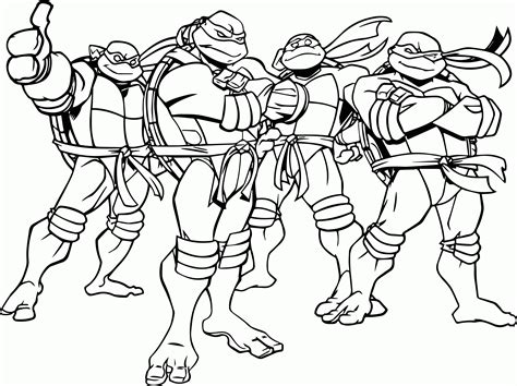 4 Ninja Turtles Coloring Page Coloring Pages For All Ages Coloring Home