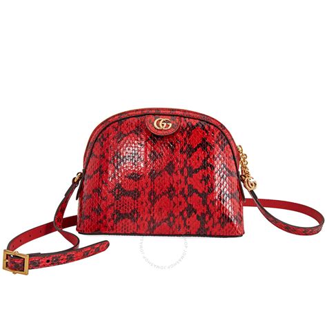 Gucci Ladies Snakeskin Small Ophidia Shoulder Bag 499621 Lzx0g 6433