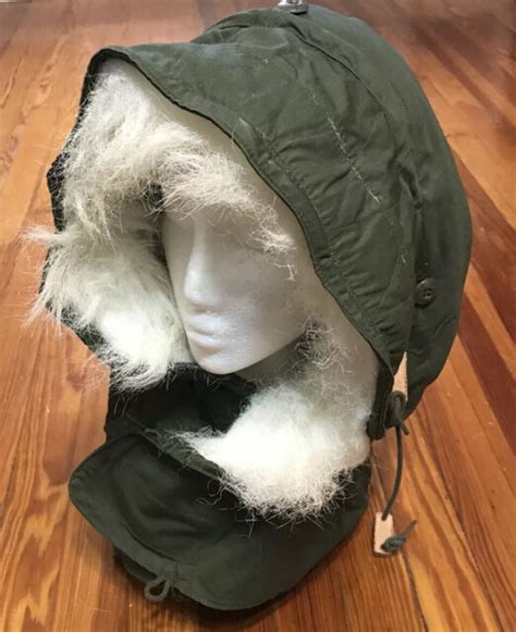 Us Military Hood Extreme Cold Weather Winter Army Green Hood Wool Liner